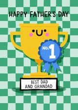 Cute Father’s Day Card - For Dad And Grandad - Trophy created by Nicola Watson