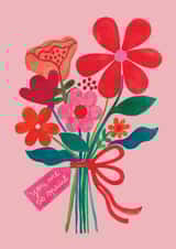 Classic Birthday/Love & Friendship Card - You Are So Special - Flowers created by Daria Solak