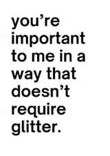 Funny Birthday Card - No Glitter Required created by Luca’s Cardz
