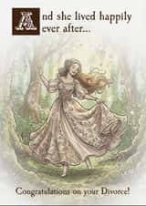 Happy Ever After Divorce congrats and support card created by Kelly Hunt Designs