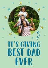 Personalised Father's Day Photo Card created by Stuck Shop Gifts - Father's Day Photo Card - Giving Best Dad Ever