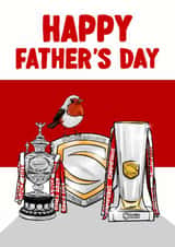 Classic Father's Day Card - Treble Winners - Hull KR Rugby League created by ZB CREATIVE