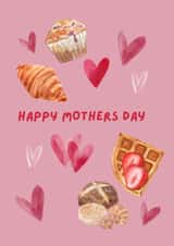 cute mothers day card with a lovely breakfast created by Chrissy's Cards 