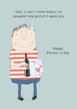 Funny Father's Day Card - Proud Dad created by Rosie Made A Thing