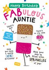 Cute Birthday Card - For Auntie - Fab Ice Lolly created by Twisted Haggis