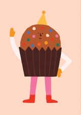 Cute Birthday Card - Party Cupcake created by Rumble Cards
