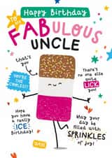 Cute Birthday Card - For Uncle - Fab Ice Lolly created by Twisted Haggis