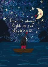 Starry skies sympathy card created by Memelou