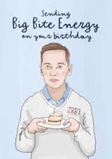 Funny Birthday Card - Sending Big Bite Energy - CEO - Tiny Bite created by Running with Scissors