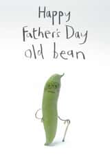 Funny Father's Day Card - Old Bean created by The Grey Earl