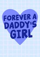 Classic Father's Day Card - Daddy's Girl - From Daughter created by Studio Doodles