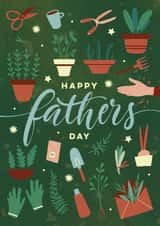 Classic Father’s Day Card - Gardening - Garden Tools created by Eli the Goat