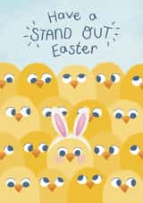Have a STAND OUT Easter - cute chick easter card for child created by NOD Studio