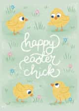 Happy Easter Chick Card | Cute Easter Card for Her, Friends & Family created by NOD Studio