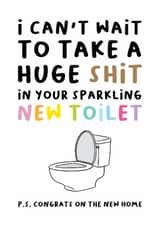 Funny Rude New Home Card For Friends Or Family created by Smudge & Splash