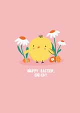 Cute Easter Card - Chick created by Lucy Maggie Designs
