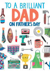 Classic Father's Day Card - Brilliant Dad created by Paper Salad