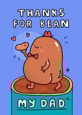 Funny Father’s Day Card for Dad - Cheeky Bean created by Wren & Wilson