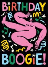 Arty Birthday Card - Birthday Boogie created by Rumble Cards