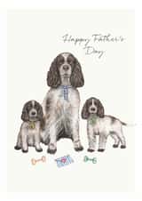 Spaniel Father's Day Card - Dog Dad Card - Happy Father's Day created by Lottie Murphy