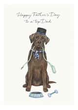 Labrador Father's Day Card - Dog Dad Card - Happy Father's Day created by Lottie Murphy