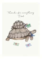 Tortoise Father's Day Card - Thanks for everything Dad created by Lottie Murphy