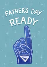 Fun Father's Day Card - Gladiators - Foam Finge created by Silky Rose Design
