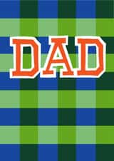 fun typography card for your dad created by Chloe Turner