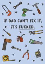 Father's Day Card | If Dad Can't Fix It created by Sarah Harding