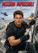 Fun Father's Day Card - Mission Impossible - Tom Cruise created by Pink Peach Cards