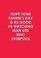 Father's Day - Dad - Funny - Man Utd - football created by The Boy and the Bear