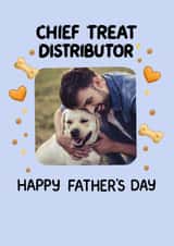 Personalised Father's Day Photo Card created by Louise Burgoyne - Personalised Dog Dad Father's Day Card – Chief Treat Distributor Photo