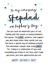 Heartfelt Father's Day Card - For Stepdad - Truly Cared created by Kreate Paper Co.