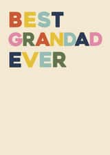 Best Grandad Ever Card – Father's Day – Retro Typography created by Bonne Nouvelle