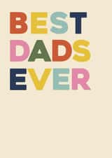 Classic Father's Day Card — Best Dads Ever — LGBTQ+ created by Bonne Nouvelle