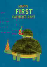 Cute Father's Day Card - 1st - Baby Tortoise created by Catherine Pape