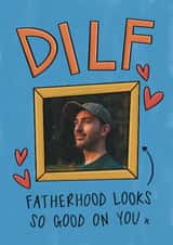 Personalised Father's Day Photo Card created by Muses & May - Cheeky Father’s Day Card - For Husband - DILF