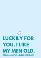 Funny Birthday Card for Boyfriend, Husband, Fiance - For Him created by Cheeky Card Co