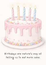 Funny birthday quote created by Emily Winfindale