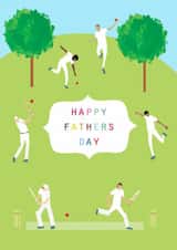 Classic Father's Day Card - Cricket - Cricket Players created by Kali Stileman