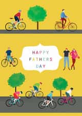 Classic Father's Day Card - Bicycles - Bikes created by Kali Stileman