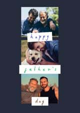 Personalised Father's Day Photo Card created by Chloe Turner - Classic Father's Day Card - Simple Multi Frame