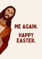 Funny Easter Card - Peeking Jesus - Me Again created by Sundiva Designs