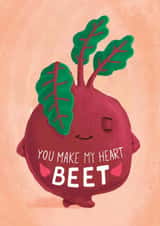 Cute Anniversary Card - Beetroot created by andra badea