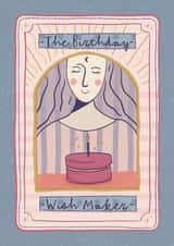 Pretty Birthday Card - Tarot - The Wish Maker created by Sweetlove Press