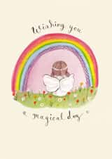 Pretty Birthday Card - Magical Day - Rainbow Fairy created by Love Lucy Illustration