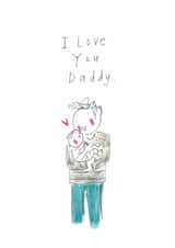 Cute Father's Day Card - Love You Daddy created by Sketchy Muma