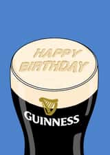 Classic Happy Birthday Guinness Card - Beer - For Boyfriend/For Husband/ For Dad created by YAWN DESIGNS