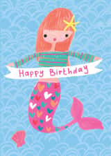 Cute Birthday Card - Mermaid created by Paper Salad