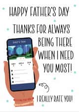 Funny Father’s Day Card – Dad’s Taxi created by RK Designs